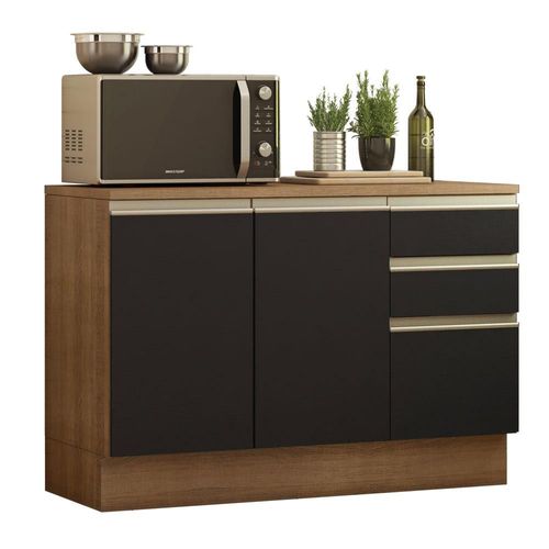 Gabinete Bajo Cocina Madesa Glamy 120cm Con Encimera MN 01