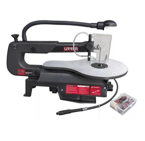 Sierra Caladora Banco Base Acero Inclinable 16puLG 90w Urrea