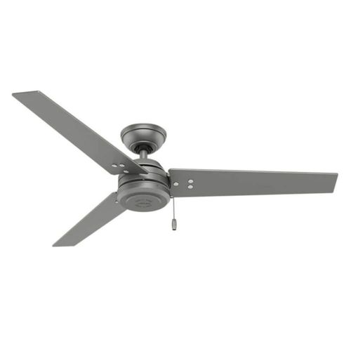 VENTILADOR 52" 3 ASPAS C/CADENA COLOR GRIS MATE MARCA HUNTER