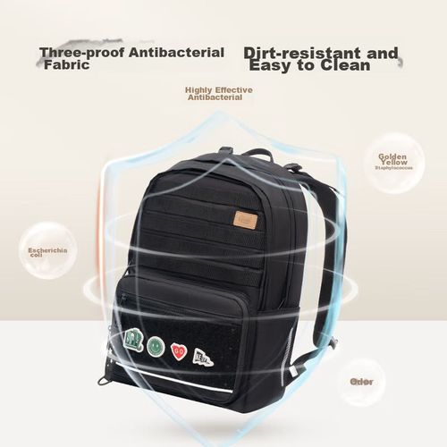 Mochila escolar Gmt de tela Negra para hombre