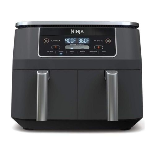 Ninja Air Fryer - Freidora de aire Foodi 6 en 1, de 8 cuartos y 2 cestas - Fríe, asa, gratina, hornea, recalienta y deshidrata