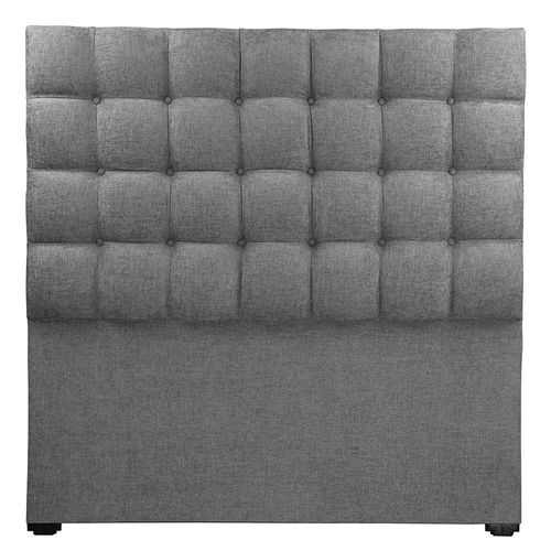 Cabecera Matrimonial Trinity Slip Gris Oscuro TRY