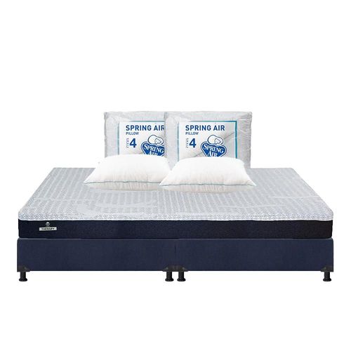 Colchón King Size Therapy Azul+ Box+ Almohada Oso 2 TRY