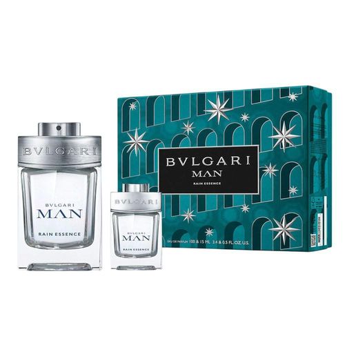 SET BVLGARI MAN RAIN ESSENCE EAU DE PARFUM 100ML/MINIATURA 15ML.