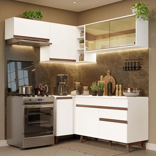 Cocina Modular Reims 332 cm Blanco Madesa