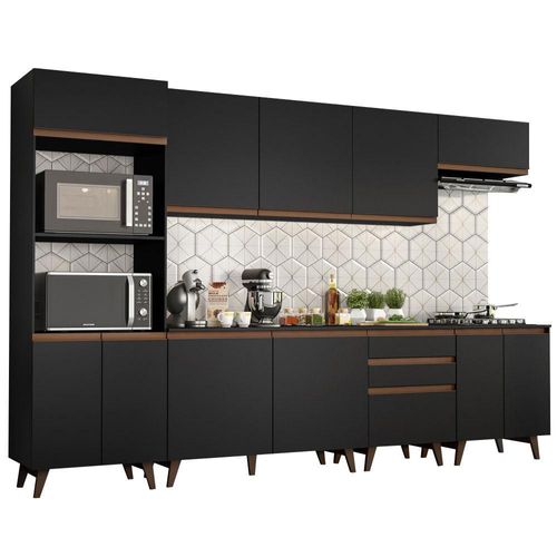 Cocina Modular Reims 320 cm Negro Madesa
