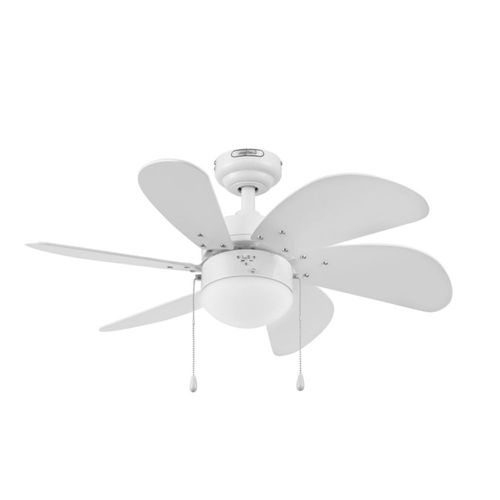 Coolfan Ventilador de Techo con Luz de 30 Pulgadas con 6 Aspas y Control de Cadena