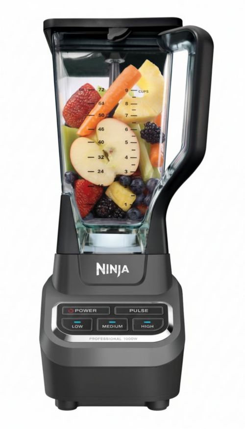 AM3K te ofrece la licuadora Ninja BL610: 1000 W, 4 velocidades, jarra de 2.1 L, cuchillas Total Crushing y diseño resistente.