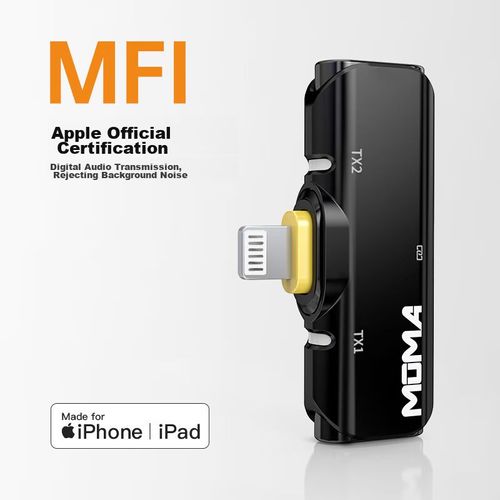 Micrófono Moma Yuesheng S1 Lavalier Inalámbrico Lightning