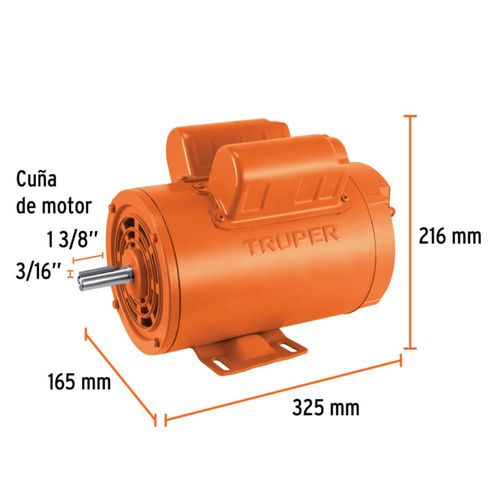 AM3K ofrece motor eléctrico monofásico 2 HP baja velocidad, servicio continuo reversible, protector térmico, base rígida, rotor jaula de ardilla.
