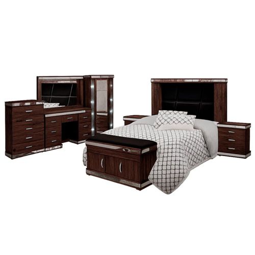 Recamara KS 5 Piezas Aurea Capuchino Kessa Muebles