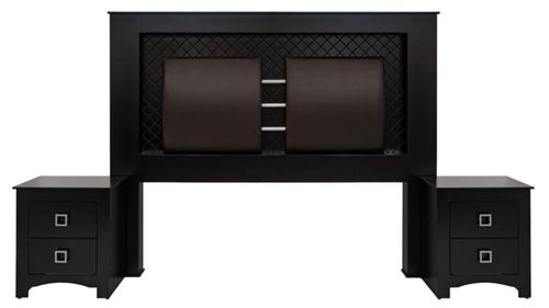 Recamara KS 3 Piezas Zafra Chocolate Kessa Muebles