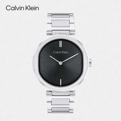 Reloj Calvin Klein 25200249 Cuarzo Negro Acero Para Mujer