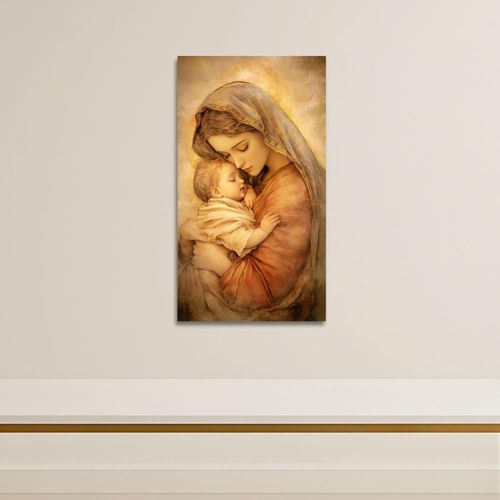 Cuadro Decorativo Religioso 20x30cm Divina Maternidad