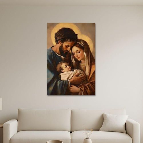Cuadro Decorativo Religioso 60x80cm Sagrada Familia