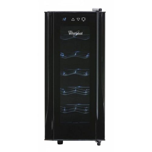 Cava de Vino Whirlpool 12 Botellas Ajustable Digital Negro