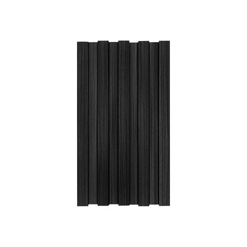 LAMBRIN DECORATIVO PREMIUM 3.4 M2 10 PZAS ESTILO MADERA COLOR NEGRO