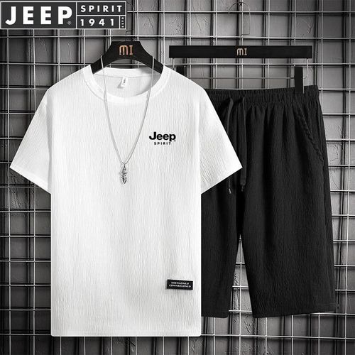 Conjunto Playera Shorts Jeep Spirit Para Hombre
