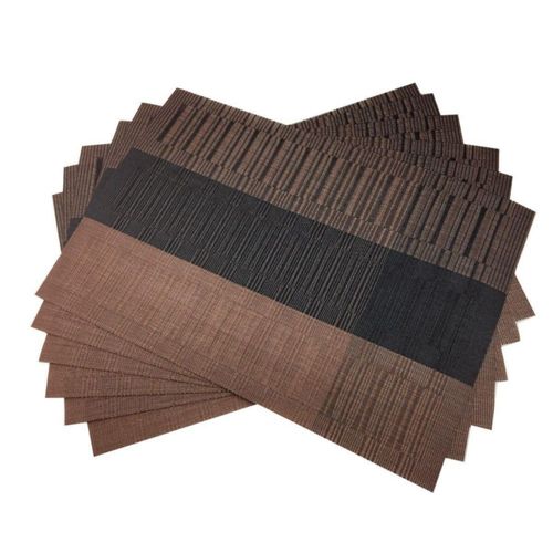 Juego de Manteles Aquila Individuales 6 piezas Líneas Café