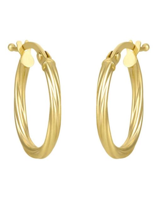Arracadas Oro 14k CRISTAL JOYAS GEAOR2TR-OPY