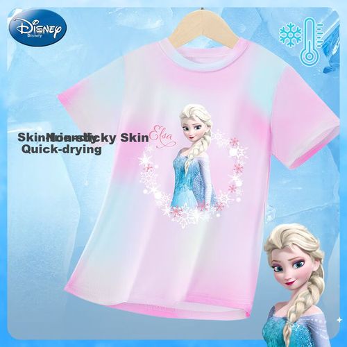 Playera Disney Jxaf4079D Naranja-Rosa Para Niña