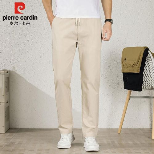 Pants Pierre Cardin Corte Recto Algodón Blanco Hueso