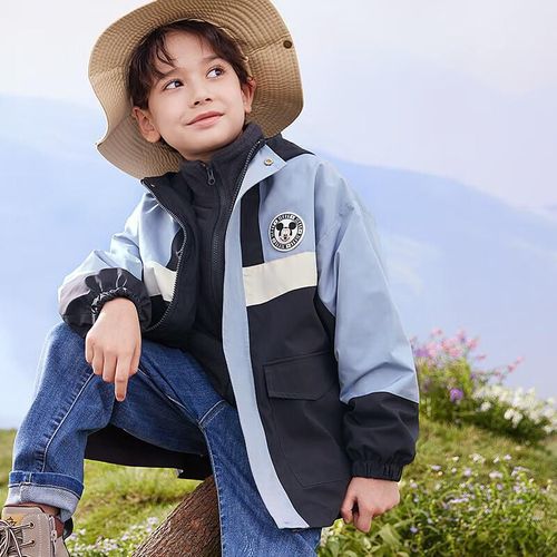 Chamarra Rompevientos Disney Azul Para Niño