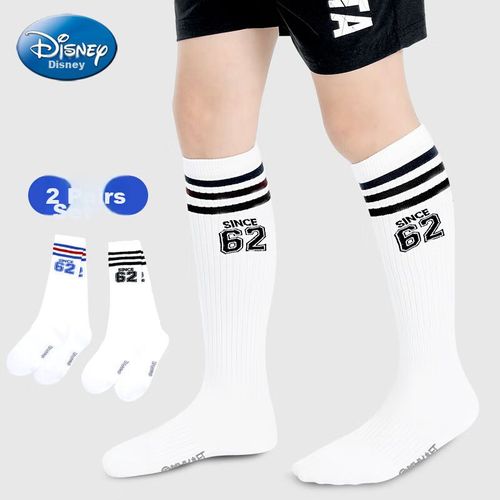 Calcetines DISNEY deportivos media pantorrilla Negro y blanco para niño