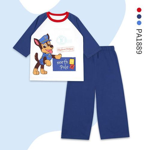 Conjunto de pijama PAW PATROL algodón pantalón corto para niño y niña