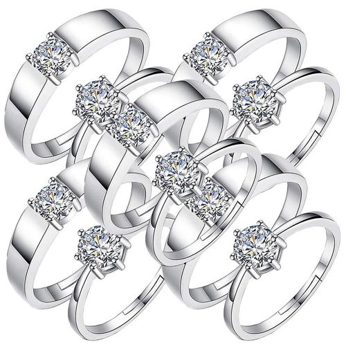 Anillos Hermosos MXZRI-005 ZireFrost Argollas de Circonia