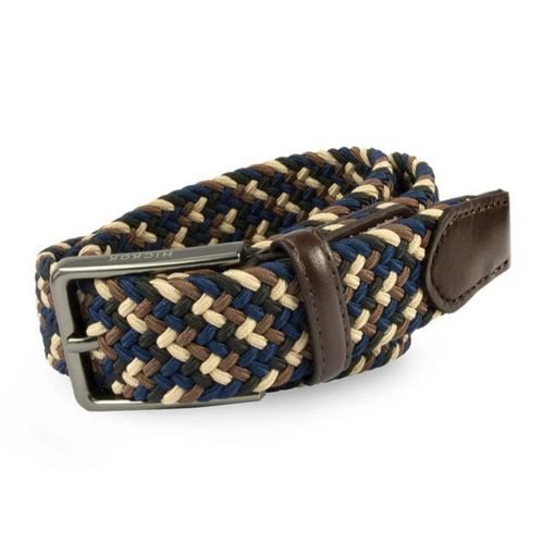 Hickok Cinturón Trenzado Stretch Terra Ajustable Hombre 37 mm Casual Elástico