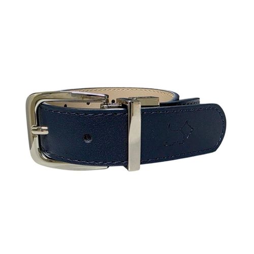 Ferrioni Cinturón Dama Reversible de Piel Corina Azul Marino Beige 27 mm