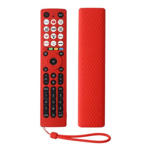 Funda de silicona Para control Hisense 43a4kv 43A6GV Rojo
