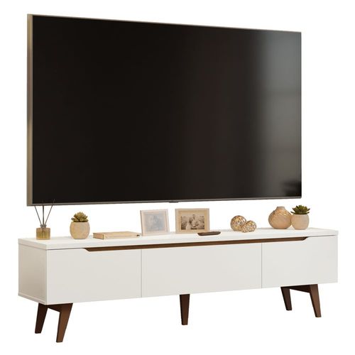 Mueble Para Tv Madesa Reims Hasta 80 Pulgadas Blanco