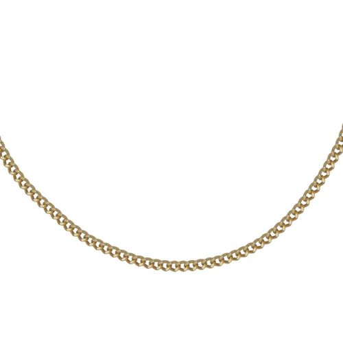 Cadena Tejido Barbada 060 45cm Amarilla Oro 10K Horoz V12 E937