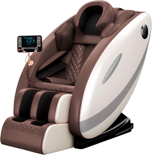 Sillón de Masaje Gravedad Cero Blulander, Sillón Terapéutico para Masaje de Cuerpo Completo, Control Remoto, 95 * 73 * 150 Cm (Café)