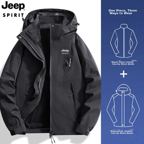 Chamarra Rompevientos Jeep Spirit Negro Unisex