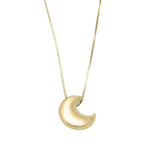 Dije Luna Oro 14k Con Cadena CRISTAL JOYAS FCORD1320817Y