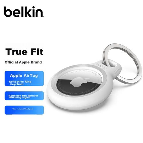 Funda Belkin Airtag Llavero Silicona Blanco