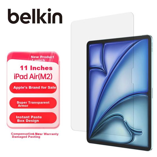 Protector Belkin Vidrio Templado Ipad Air 11 2024 Negro