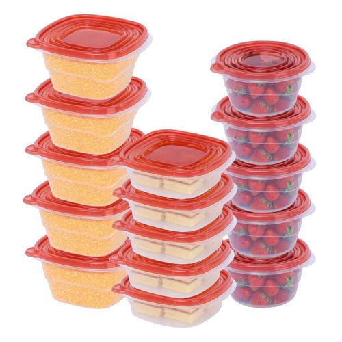 Juego de contenedores toppers de plástico 15 piezas colorcont15 colorhome