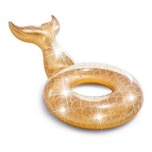 Flotador dona cola de sirena glitter brilllo alberca intex