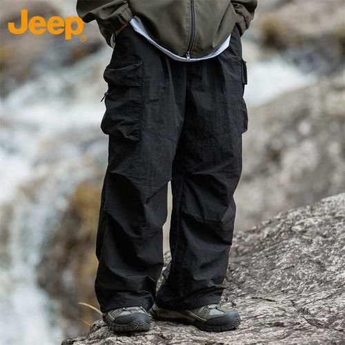 Pantalones Jeep Entallado Negro