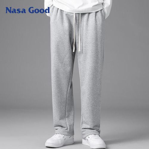 Pants Nasa Good Corte Recto Poliéster Gris Claro