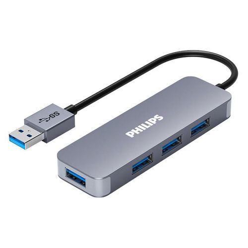 Hub Usb 3.0 Philips 4 Puertos Con Cable De Extensión