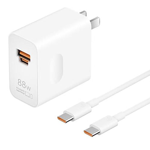 Cargador Supercharge 88W Huawei Con Cable 1M Para Teléfonos Y Laptops