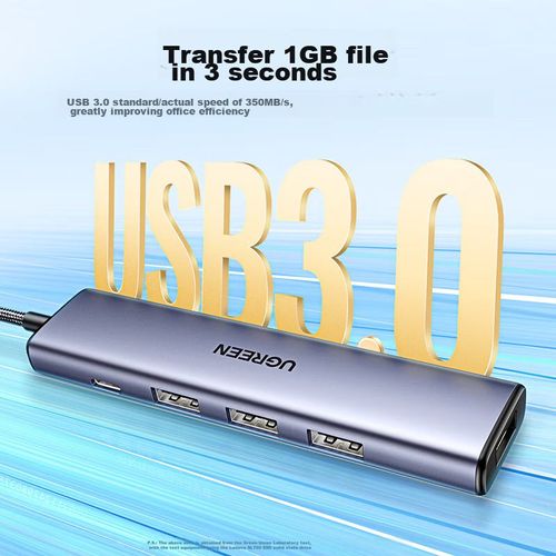 Hub Usb 3.0 4 Puertos Ugreen Con Cable De 0.5 M