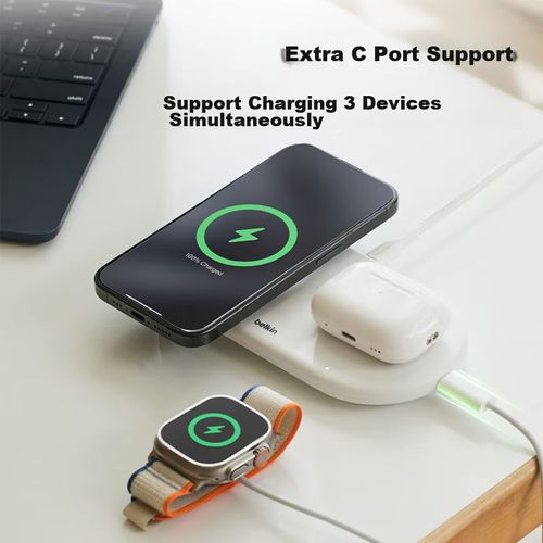 Cargador Inalámbrico Belkin Magnético Qi2 15W Para Iphone