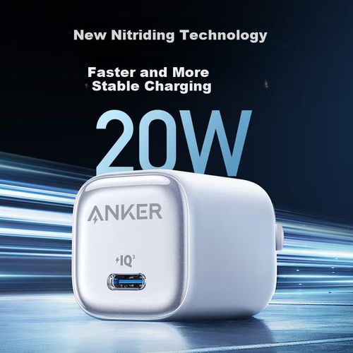 Cargador Rápido Usb-C 20W Anker Con Tecnología Gan