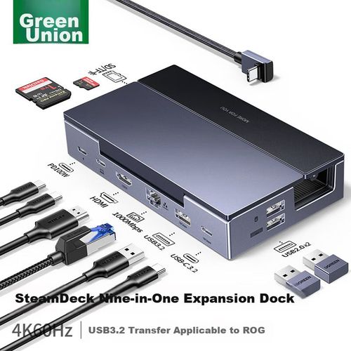 Dock De Expansión Ugreen Con Hdmi 4K 60Hz Y Ethernet Gigabit Para Consolas De Juegos